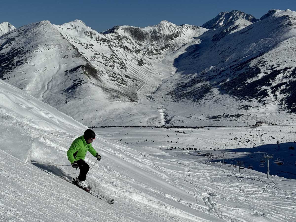 Porté-Puymorens, nieve polvo, buenos esquiadores y buenos paisajes