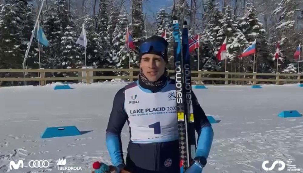 Jaume Pueyo consigue la plata en el Sprint Libre de fondo en la Universiada de Lake Placid