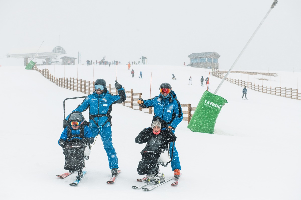 Jornada de esquí adaptado: La candidatura Andorra 2029 promueve la inclusión en la nieve