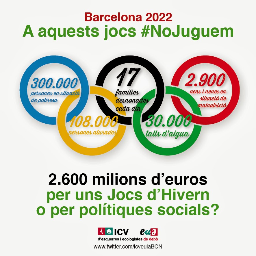 El COI insta a Trias a desistir de los Juegos de BCN 2022