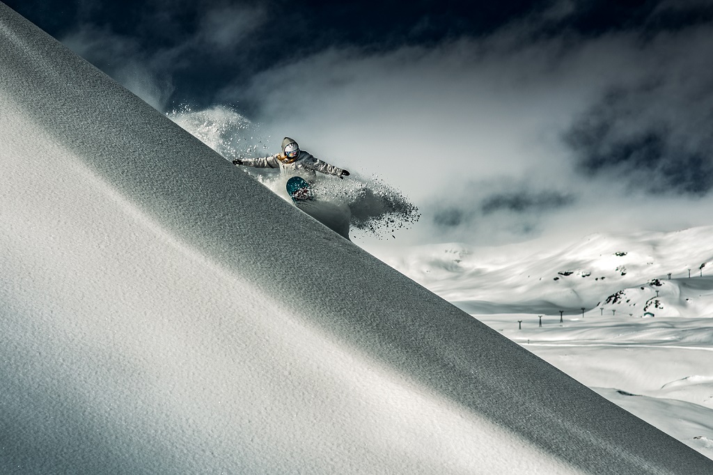 Laax, Suiza. Un paraíso de nieve.  Snowboard el Laax, en los Grisones