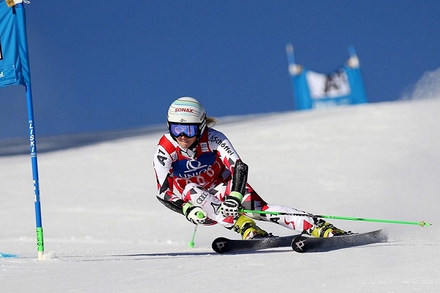 Las medidas no varían para las chicas. Foto: Eva Marie Brem, campeona de Copa del Mundo de GS 2015-16/Völkl