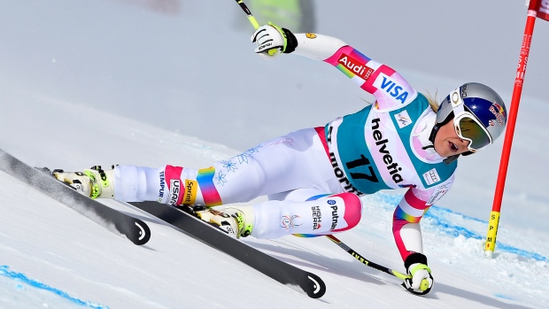 Lindsey Vonn gana en Saint Moritz ampliando su leyenda