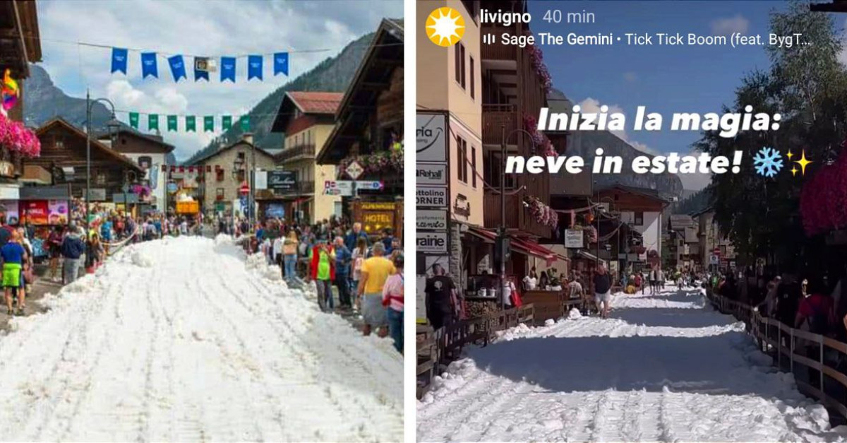 Livigno esquía de pleno mes de agosto