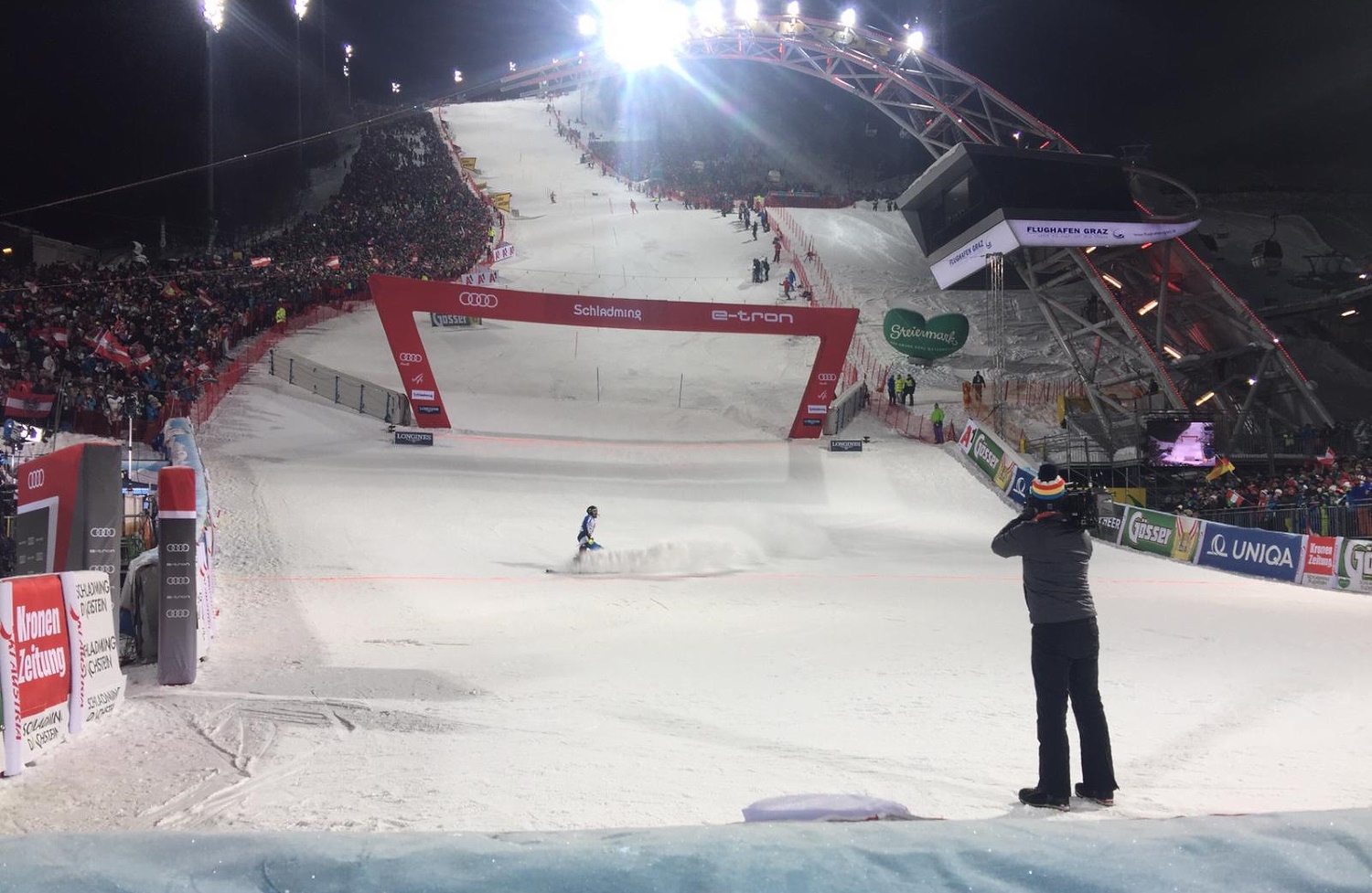 Juan del Campo hace historia en el slalom de Copa del Mundo de Schladming