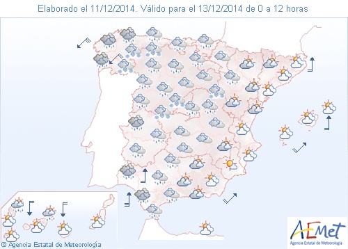 Parte meteorológico: Borrasca profunda en el Oeste Peninsular y nuevas nevadas