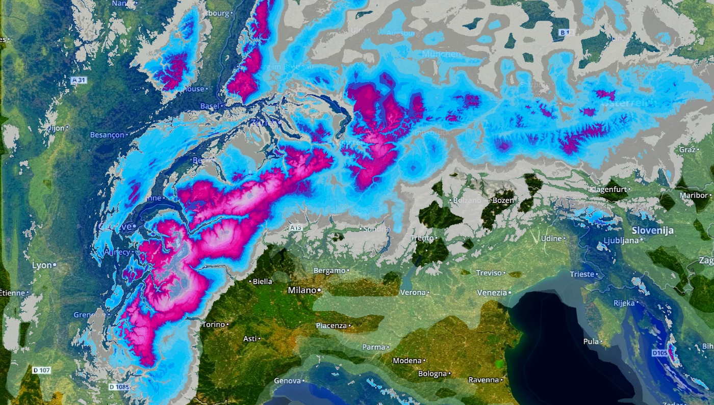 Los Alpes esperan una nevada de hasta un metro de nieve en medio de un clima suave