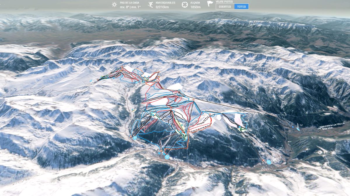 Saetde y Ensisa se marcan como objetivo mantener la unión física del dominio Grandvalira