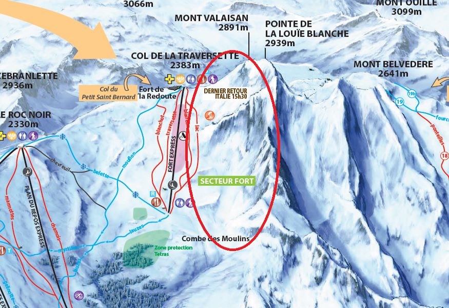 Espace San Bernardo (La Rosière) tendrá dos telesillas nuevos y 5 pistas rojas más