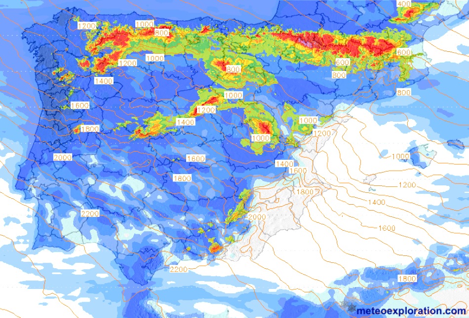 Previsión Meteo fin de semana: Lluvias intensas y nevadas en norte de la Península