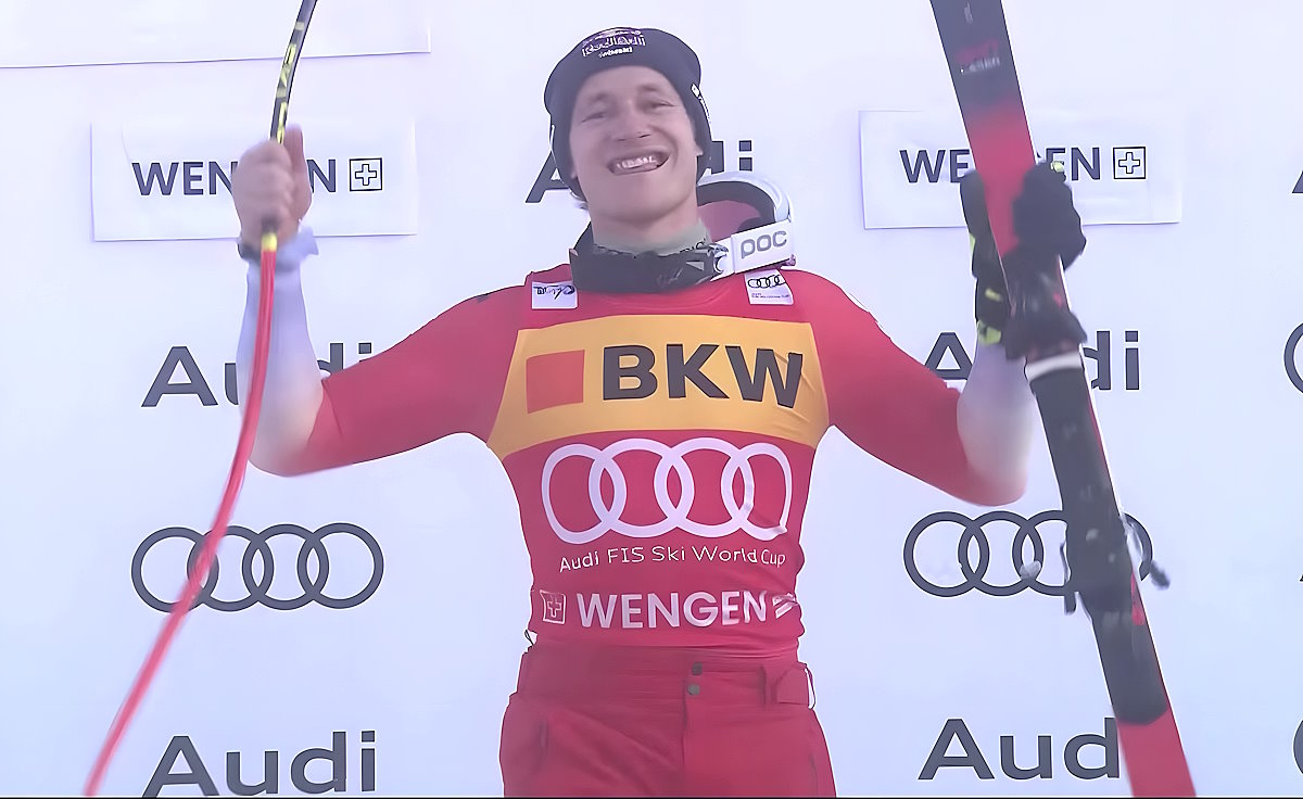 Odermatt sigue haciendo historia con su victoria en el mítico descenso de Wengen