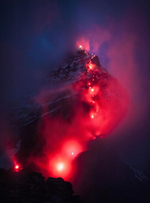 Matterhorn iluminado