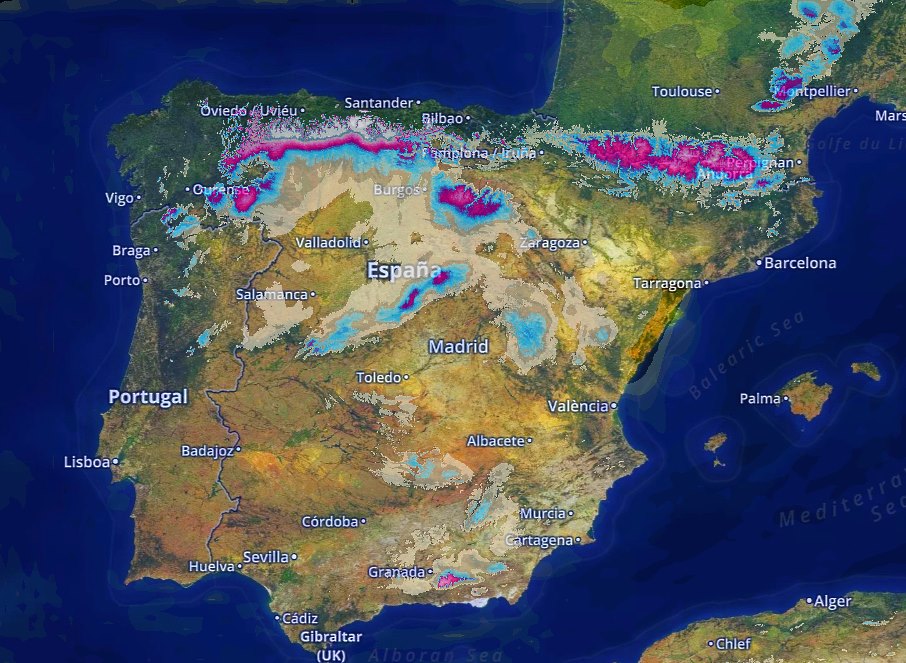 Activada alerta por nieve en la Cordillera Cantábrica. Espesores de hasta 50 cm de nieve