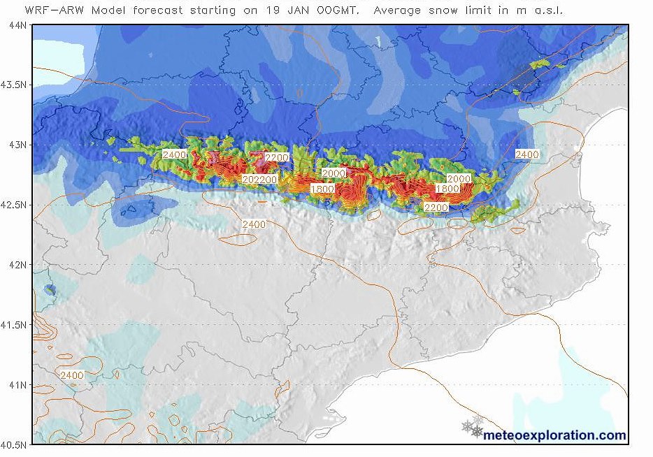 Previsión Meteo Fin de Semana: Viene nieve, bastante nieve, ¿pero y la cota?