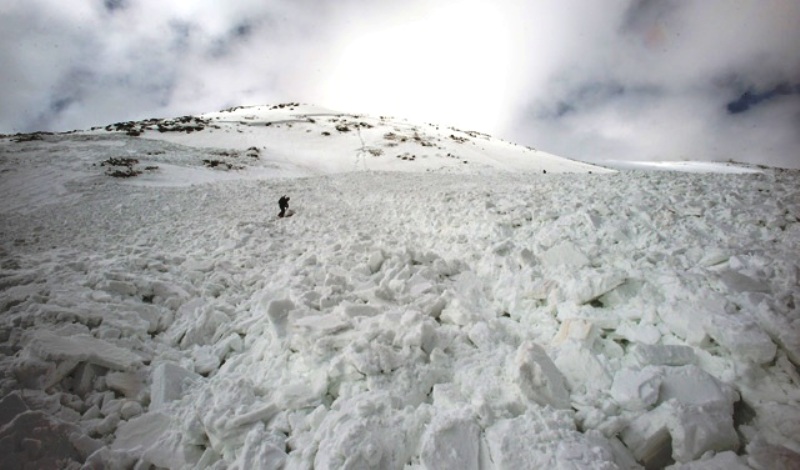 Avalancha gigantesca en Mt. Washington