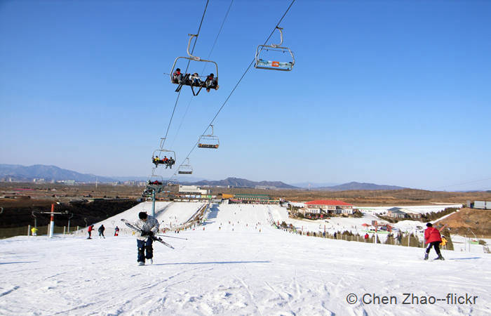 Nanshan Ski Resort es una estación muy cercana a Pekín. Foto: Chen Zhao