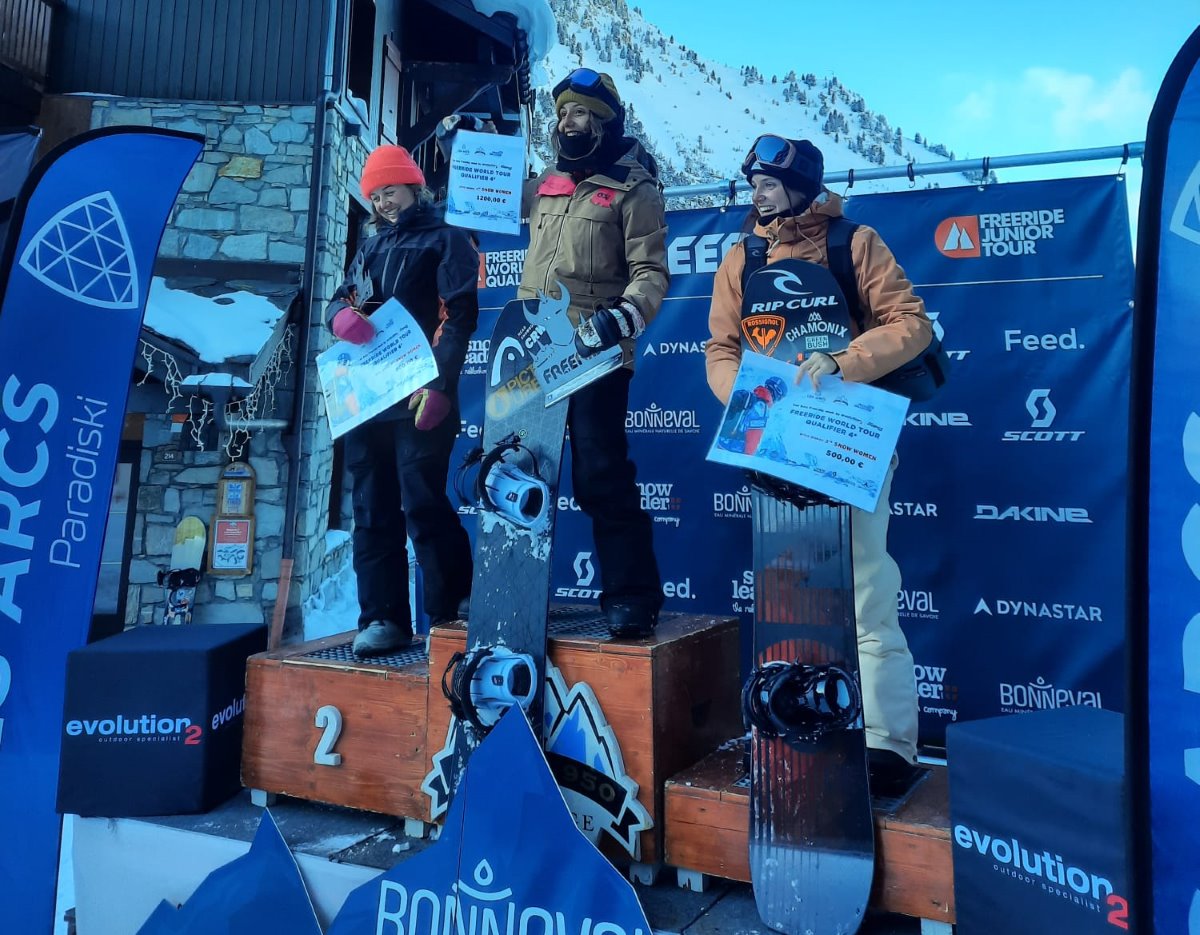 Núria Castán gana la prueba del Freeride World Qualifier en Les Arcs