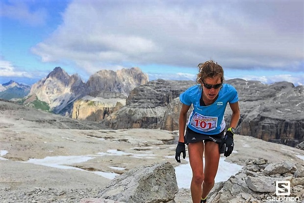 Laura Orgué hacía doblete hace dos semanas en los Dolomitas