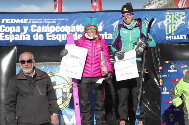 Podium para Laura Orgué y Claudia Galicia. Foto: FEDME 