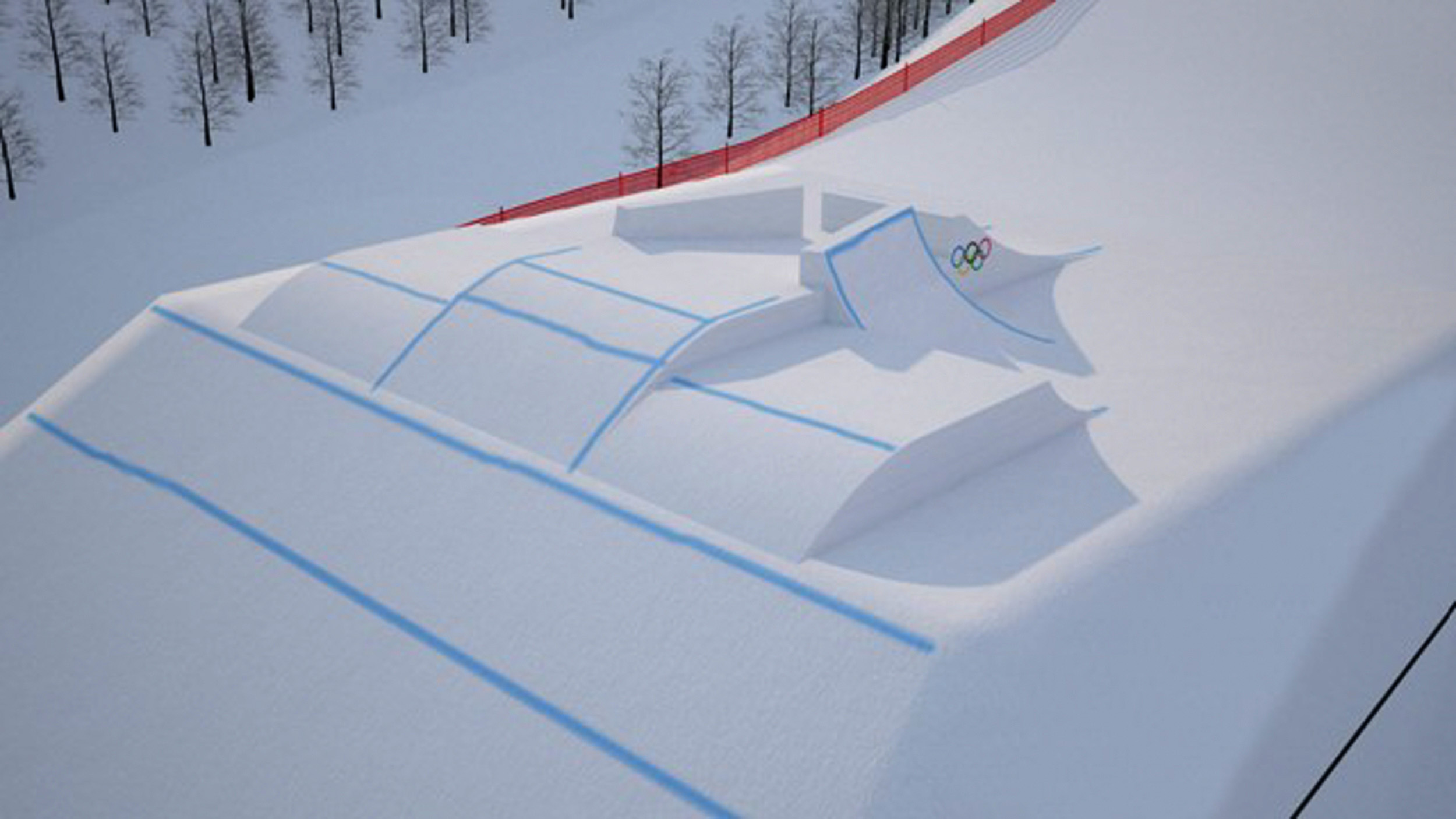 Primeras maquetas de la FIS de los circuitos de freestyle en los Juegos de PyeongChang