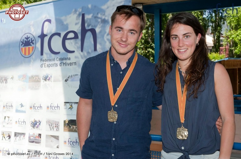 Pol Carreras y Nuria Pau, campeones absolutos esquí alpino en la temporada 2013-14