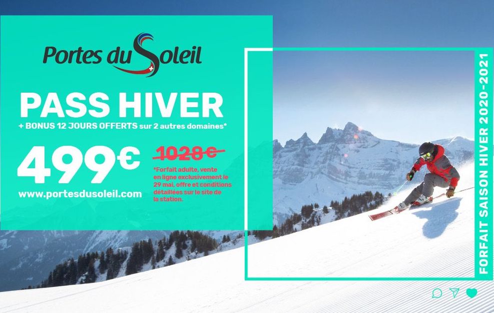 Llegan los descuentos en los forfaits de temporada: Portes du Soleil lo vende a mitad de precio