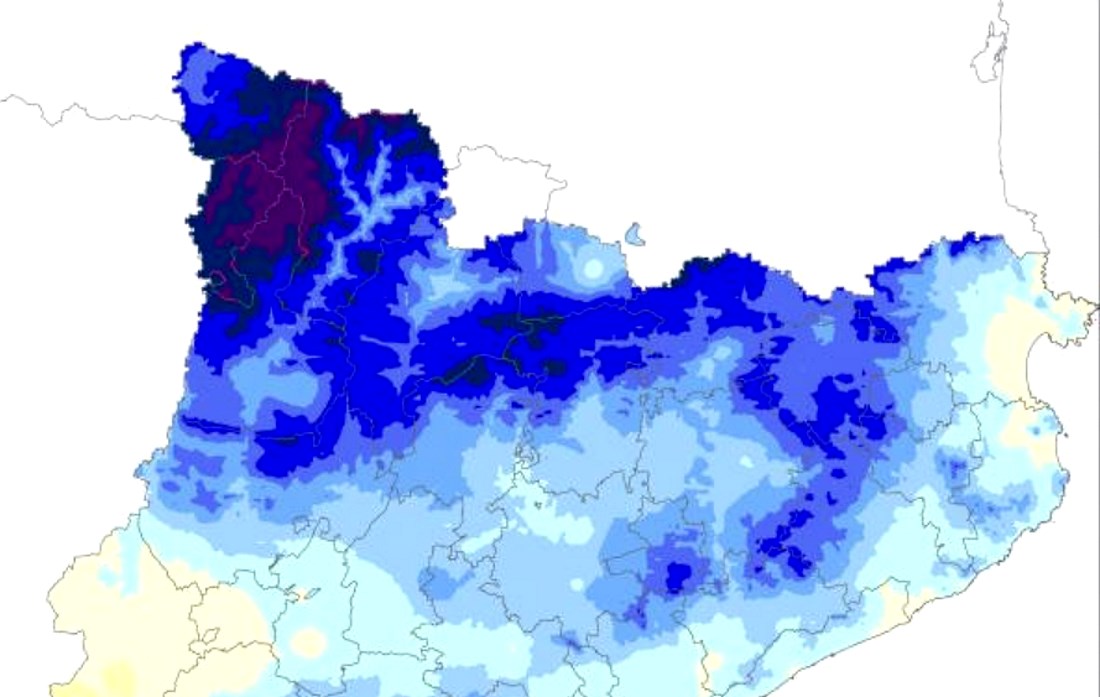 El Pirineo catalán ha tenido la primavera más lluviosa de los últimos 69 años