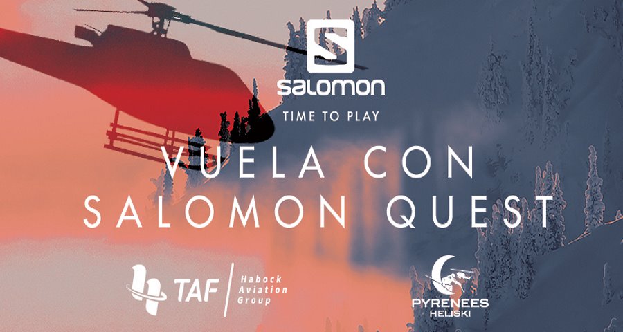 Vuela y disfruta de la experiencia única del heliski con Salomon Quest 