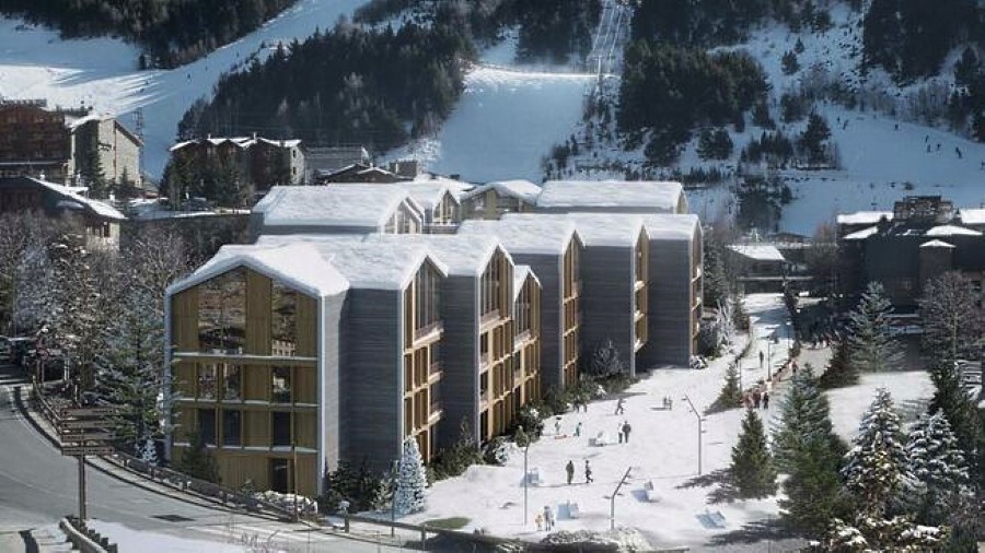 Así será el edificio que sustituirá al Abarset de El Tarter (Grandvalira)