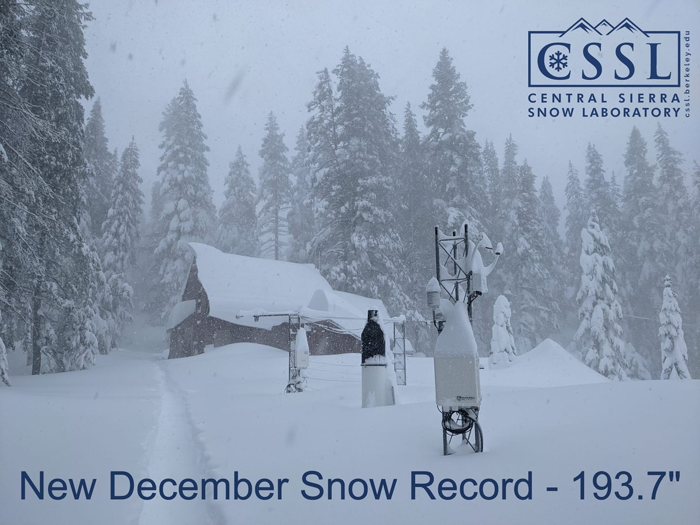 Pulverizado el récord con 5 metros de nieve en un diciembre en Sierra Nevada (California)