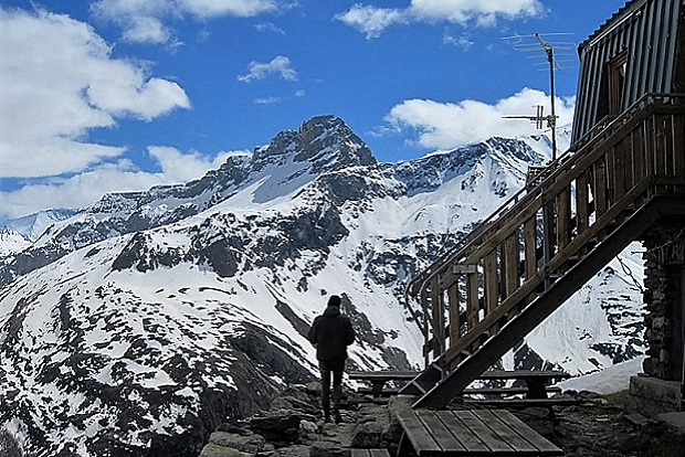 Mt Pourri/Col des Roches desde el refugio. Foto archivo