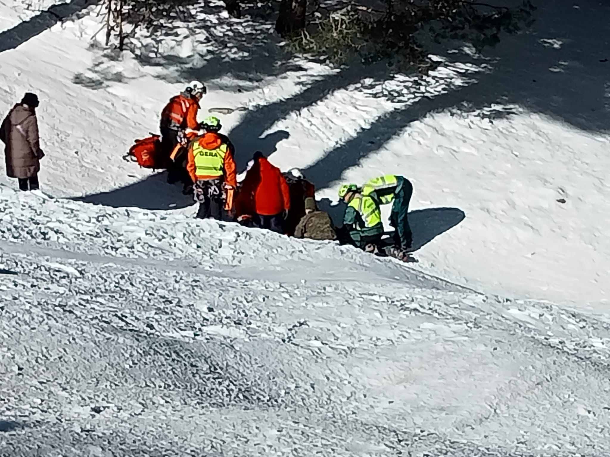 Tres rescates por accidente… de trineo, en el Puerto de Navacerrada