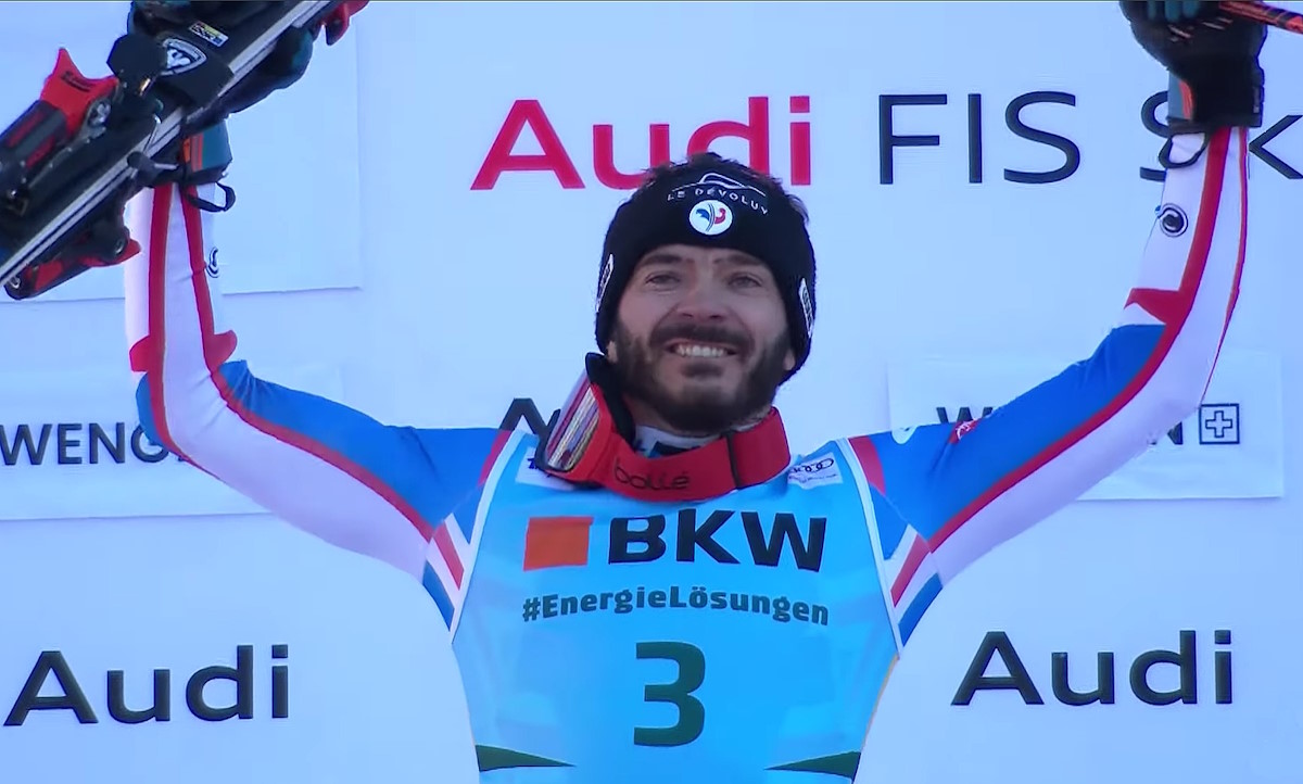 Histórica victoria del francés Cyprien Sarrazin en el Super-G de Wengen, tras una sequía de 54 años