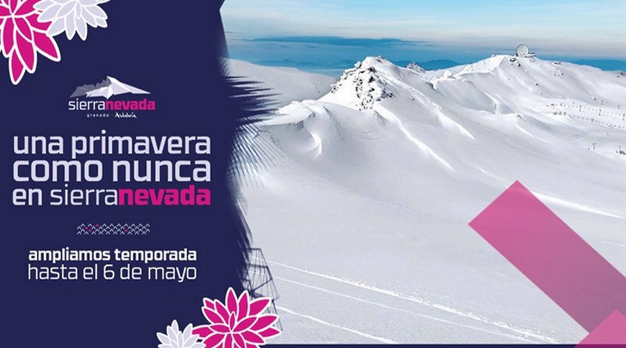 Gracias a los 4 metros de nieve acumulados, Sierra Nevada amplía temporada hasta el 6 de mayo