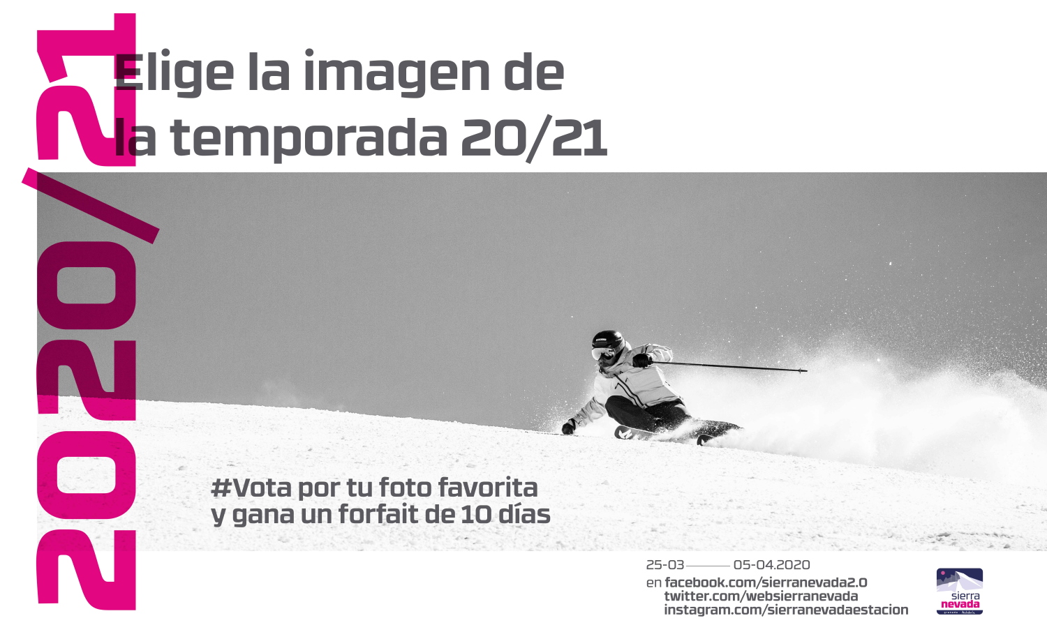 "Elige la imagen de la Temporada", se trata de la campaña que ha iniciado Sierra Nevada