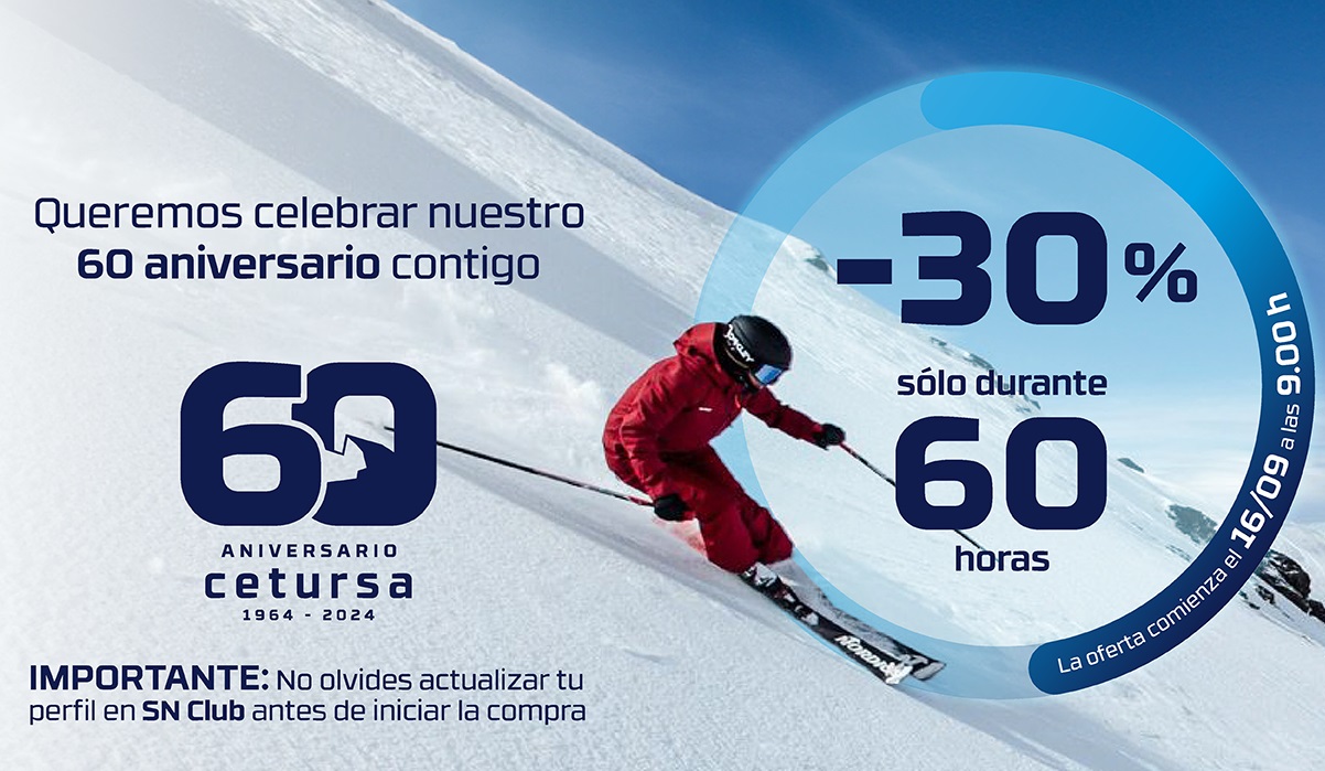  Sierra Nevada lanza su promoción de forfaits con descuentos del 30% por su 60 aniversario