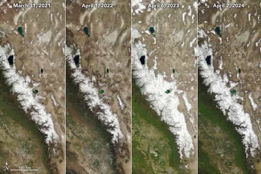 La NASA confirma que la capa de nieve de Sierra Nevada está “cerca de lo normal” 