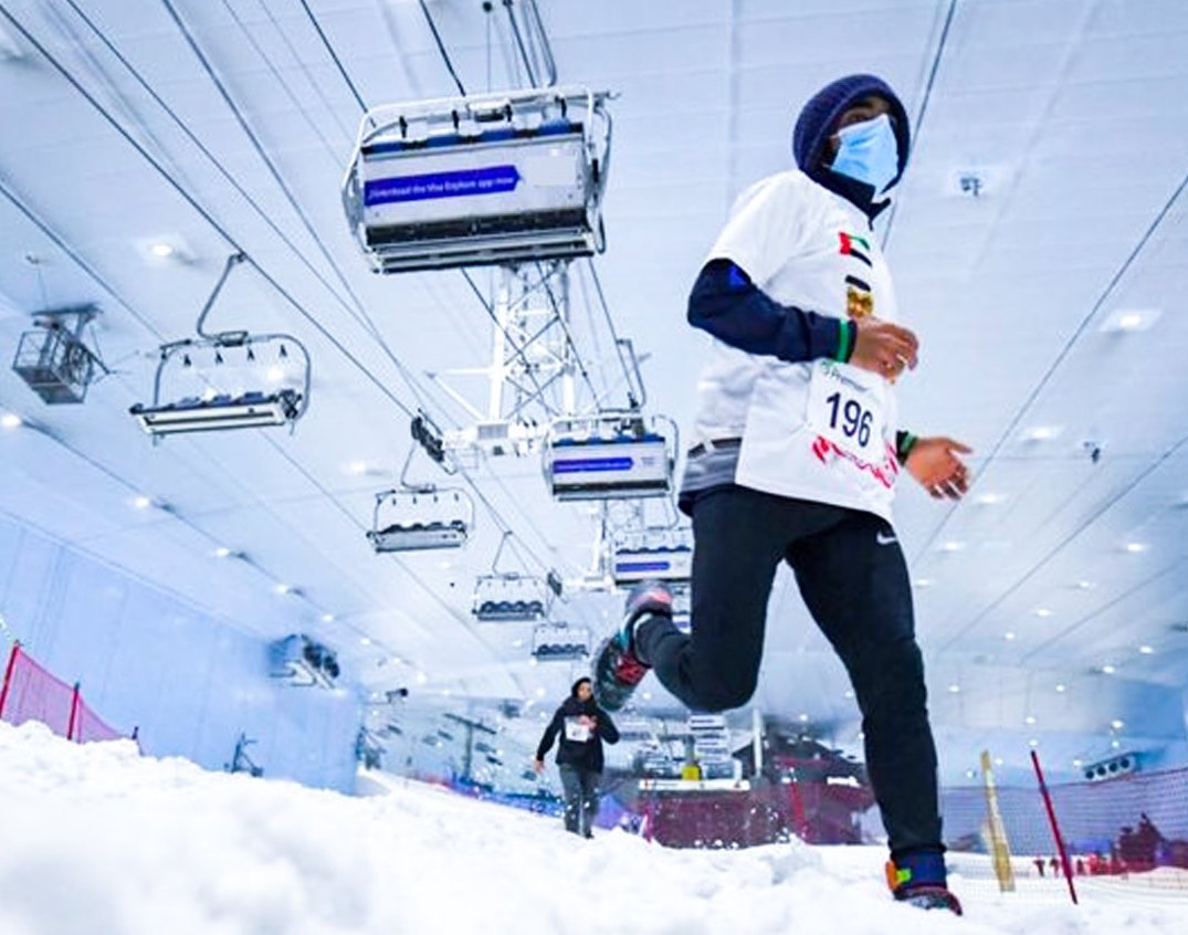 ¿Una carrera de nieve en pleno desierto y con un calor de 40 grados?