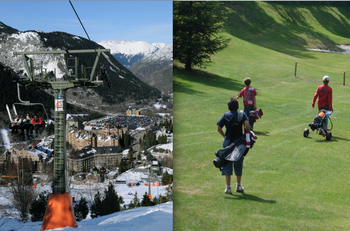 Esquí por la mañana en Baqueira y golf por la tarde en Salardú