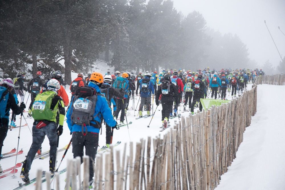 Grandvalira meeting point del esquí alpino y el skimo durante el mes de febrero