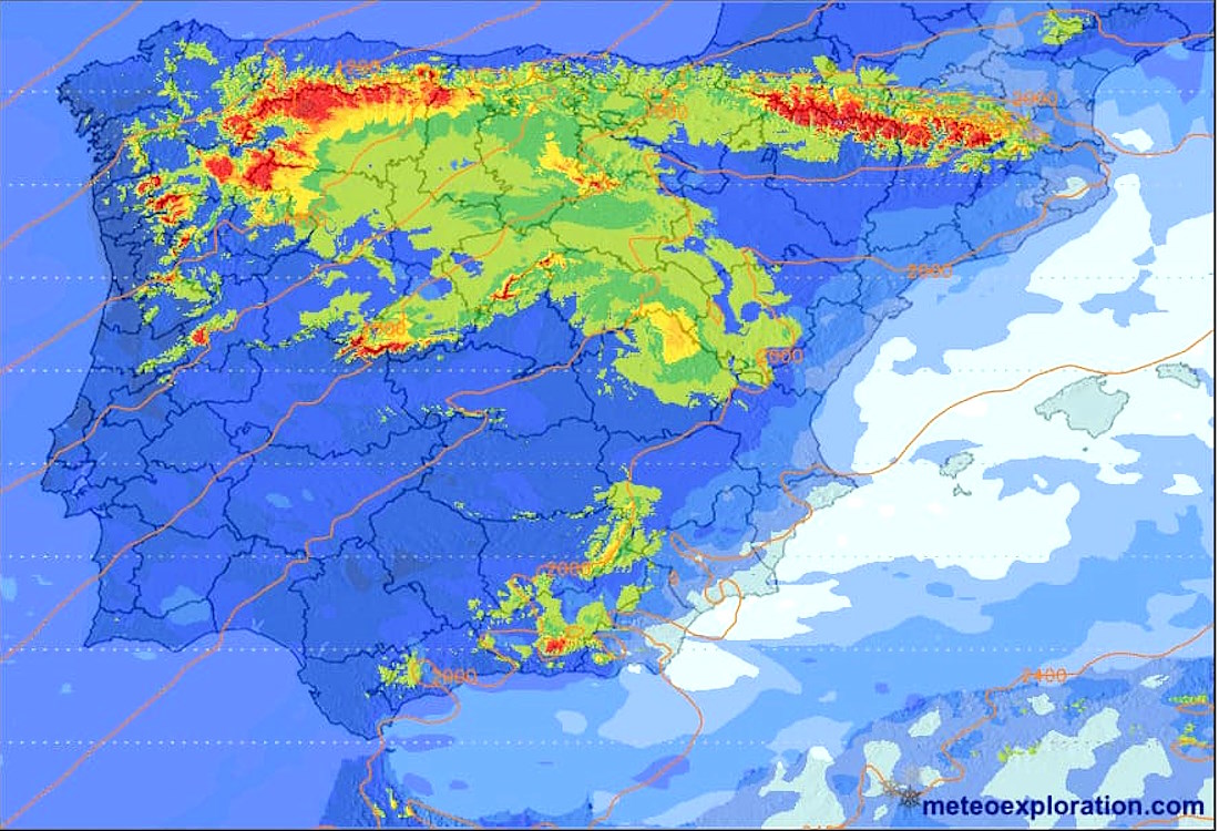 Avance Meteo Semana Santa: Más de 50 cm de nieve en los Pirineos y Cordillera Cantábrica