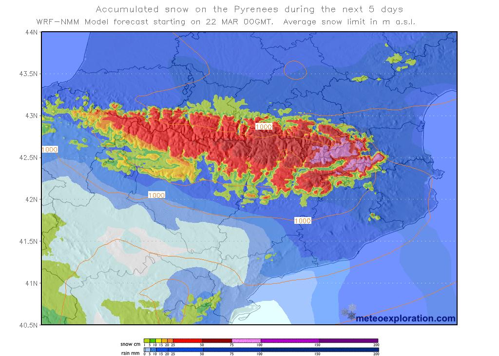 nieve abundante