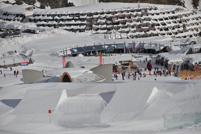 El Snowpark de Piau/Gold Mountain se sitúa muy cerca de la base 1850 de la estación