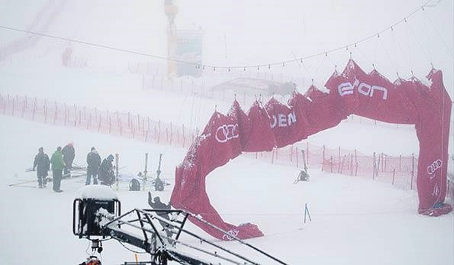 50 cm de nieve recién caídos y el viento obligan a anular el gigante masculino de Sölden