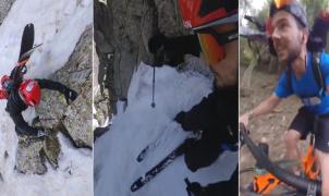 Increíble desconfinamiento de Aymar Navarro, esquiando dos canales en la Val d'Aran