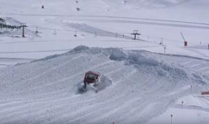 Así se construye en Baqueira un trazado de Copa del Mundo SBX de Snowboard Cross