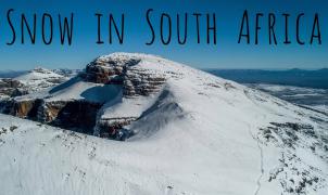 Espectacular vídeo dron de la mayor nevada en 10 años en Sudáfrica