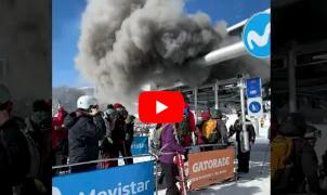 Impactante vídeo: Humareda en el telesilla de el cerro Chapelco