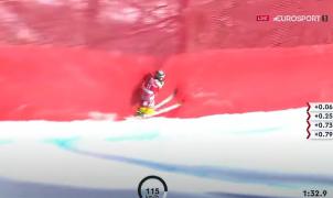 Vídeo: Durísima caída de Nicole Schmidhofer a 116km/hora en el descenso de Val d'Isère