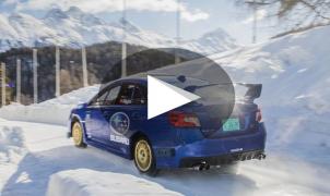 Un Subaru WRX STI bajó como un trineo dentro del circuito de bobsleigh de St. Moritz